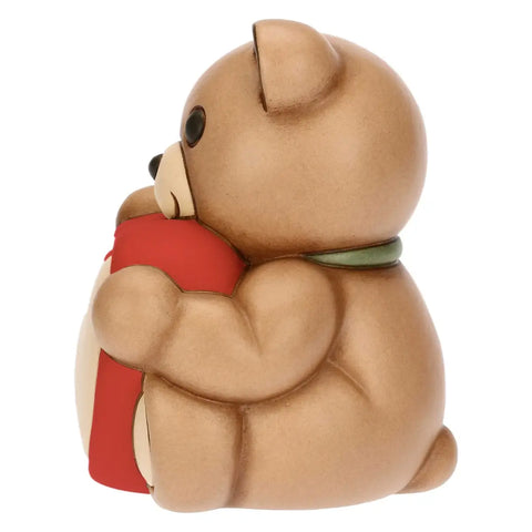 Teddy con cuore in ceramica, medio Thun