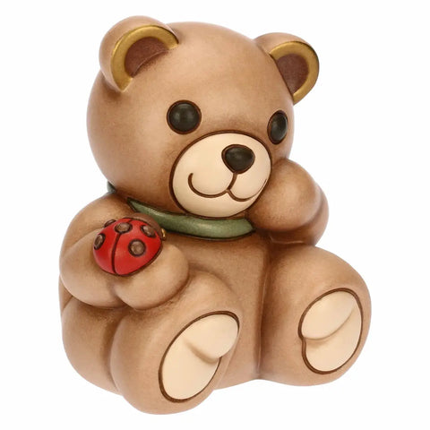 Teddy con coccinella in ceramica, medio