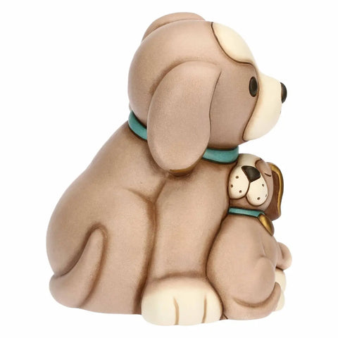 Coppia cani Todo papà e cucciolo in ceramica