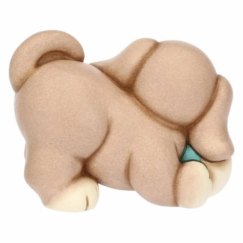 Cane Todo che gioca a palla in ceramica, medio