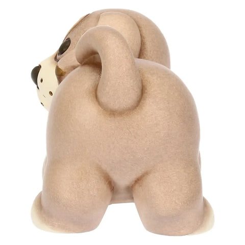 Cane Todo che gioca a palla in ceramica, medio