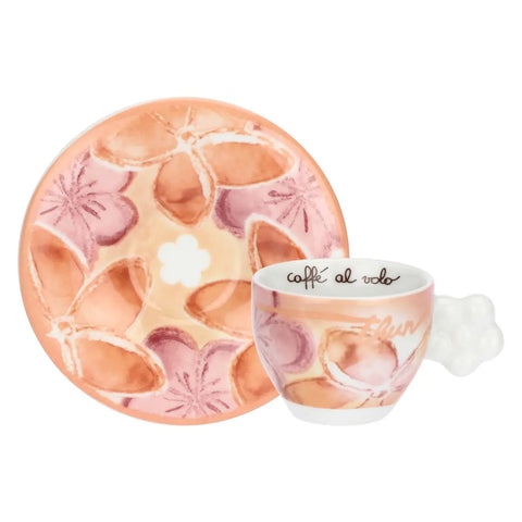Set 6 tazzine caffè in porcellana Bloomia