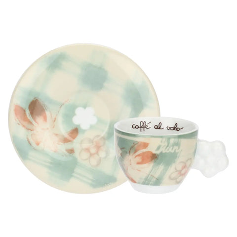 Set 6 tazzine caffè in porcellana Bloomia