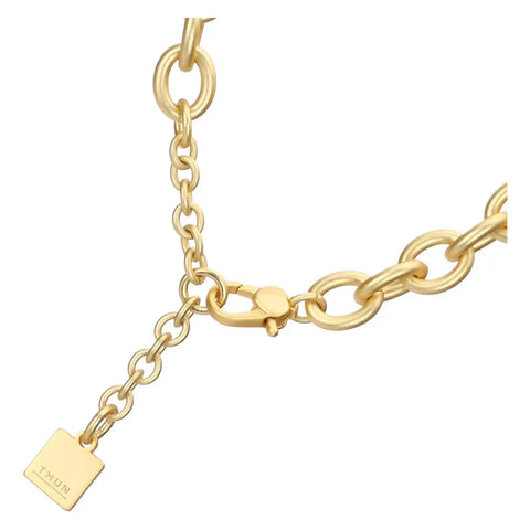 Collana a maglie ovali con farfalla Thun