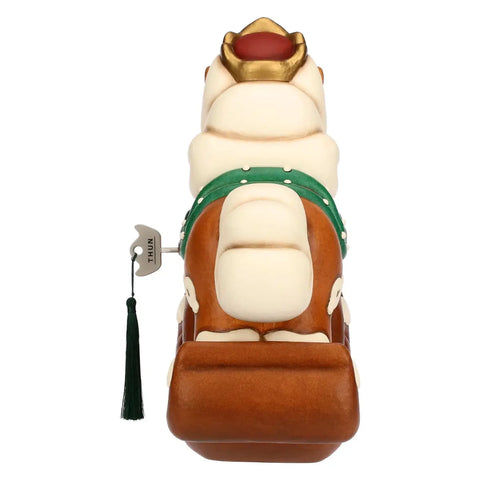 Maxi carillon con cavallo a dondolo in ceramica