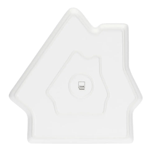 Piatto a forma di casetta in porcellana Thunland