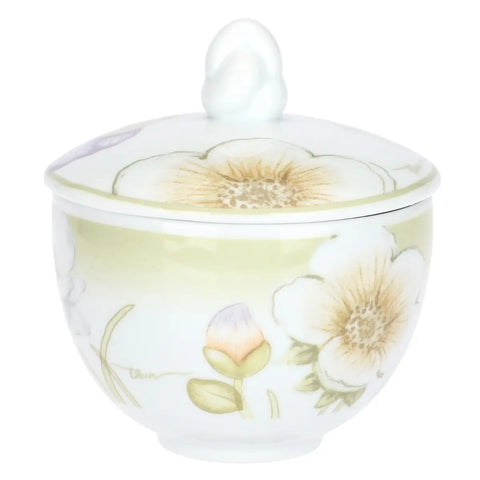 Zuccheriera con cucchiaino in porcellana Bloom Thun