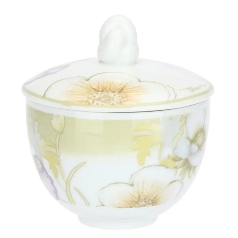Set 2 tazzine espresso e zuccheriera in porcellana Bloom Thun