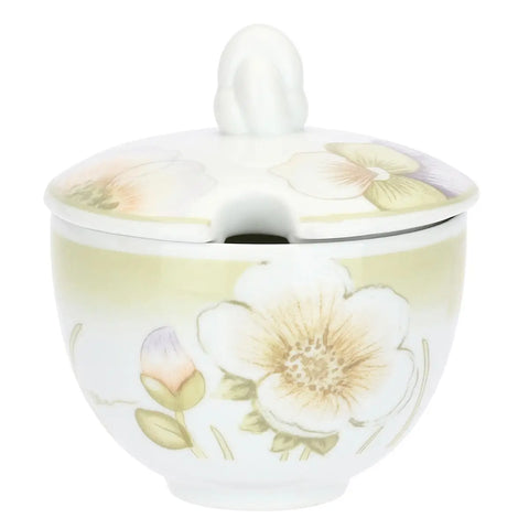Set 2 tazzine espresso e zuccheriera in porcellana Bloom Thun
