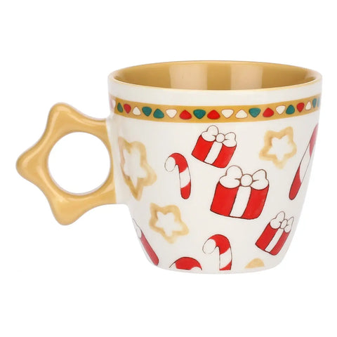 Confezione regalo tazza manico a stella e cucchiaino