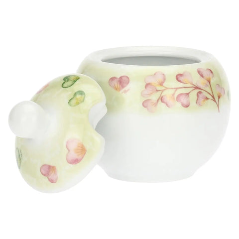 Set 2 tazze espresso Cuori in fiore con zuccheriera