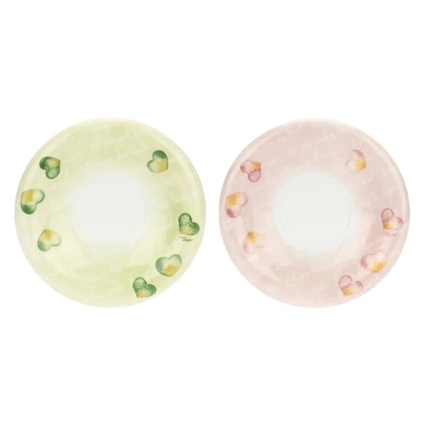 Set 2 tazze cappuccino Cuori in fiore