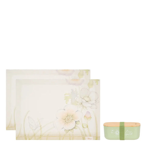 Set 2 tovagliette antimacchia e porta pranzo Bloom Thun