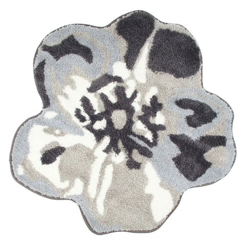 Tappeto a forma di fiore Bloom, grigio Thun