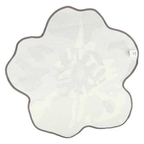 Tappeto a forma di fiore Bloom, grigio Thun