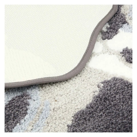 Tappeto a forma di fiore Bloom, grigio Thun