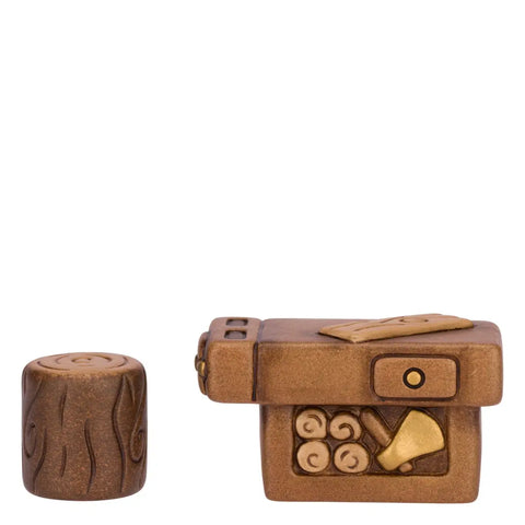 Set tavolo falegnameria in ceramica Presepe Classico Thun