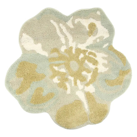 Tappeto a forma di fiore Bloom, verde Thun