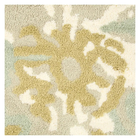 Tappeto a forma di fiore Bloom, verde Thun