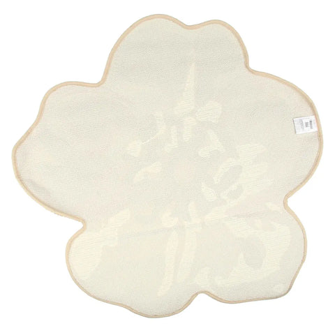 Tappeto a forma di fiore Bloom, beige Thun