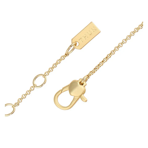 Bracciale cuore con brillanti e perla rosa Thun