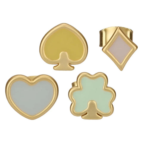 Set 4 orecchini pin casinò Thun