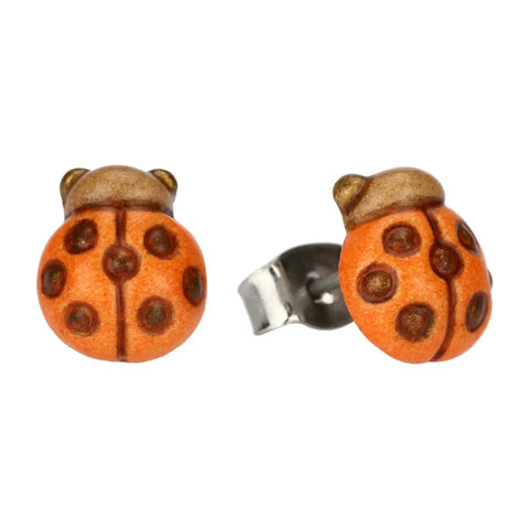 Orecchini pin coccinella Thun