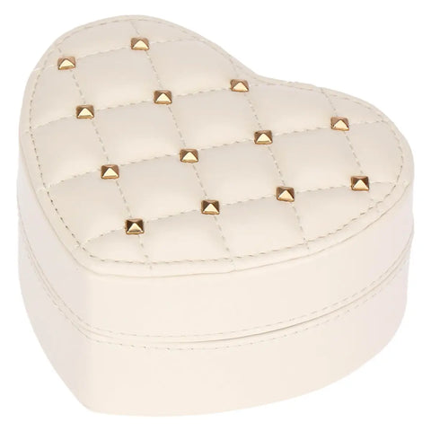 Scatola portagioie a forma di cuore in ecopelle Thun