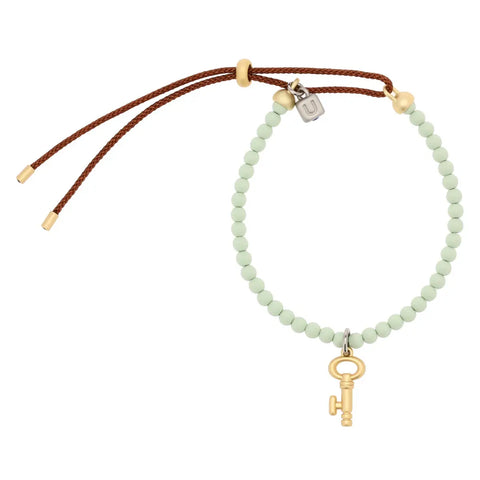 Bracciale con perline colorate e pendente chiave Thun