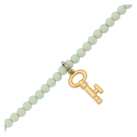 Bracciale con perline colorate e pendente chiave Thun