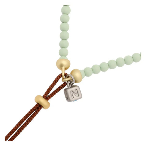 Bracciale con perline colorate e pendente chiave Thun