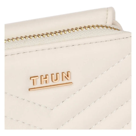 Portafoglio con patta matelassé, burro Thun