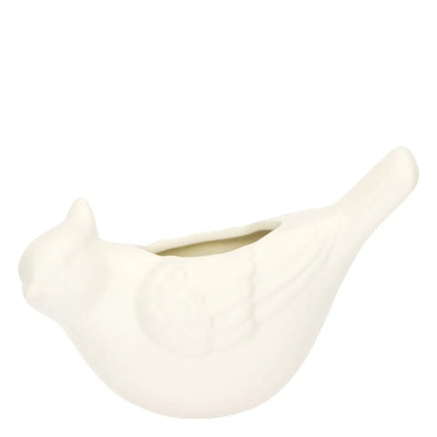 Cachepot da parete uccellino bianco, Eleganza Esotica Thun