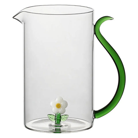 Caraffa in vetro con margherita Thun
