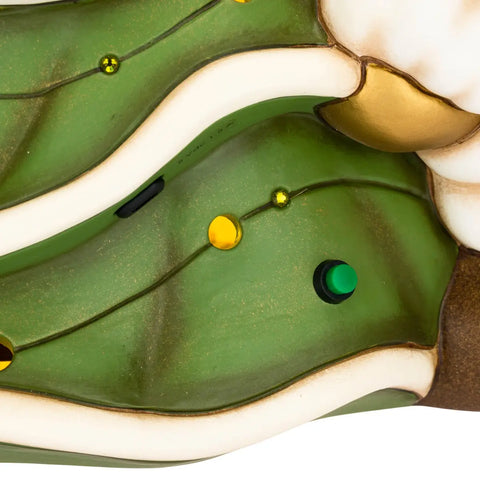 Babbo Natale con albero in ceramica, maxi Thun