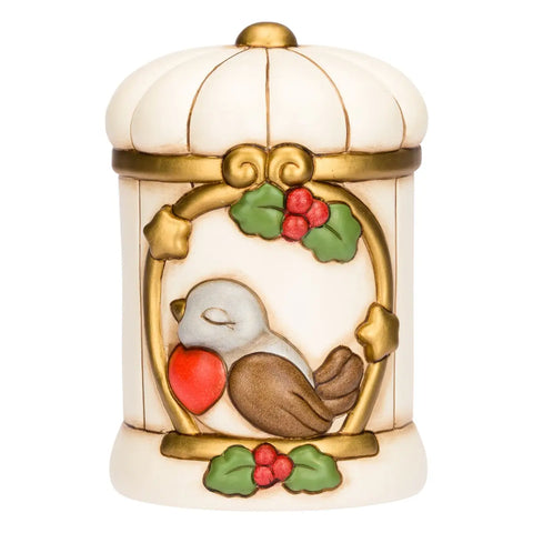 Carillon con uccellino in ceramica Thun