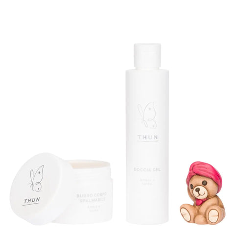 Beauty box con Teddy in ceramica Thun