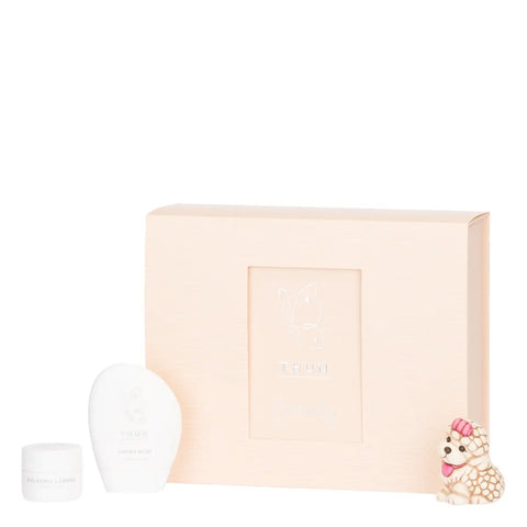 Beauty box con cagnolino in ceramica Thun