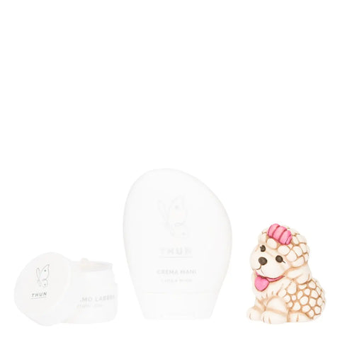 Beauty box con cagnolino in ceramica Thun