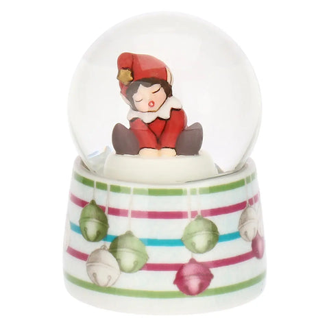 Boule de neige con elfo Birbo, piccola Thun