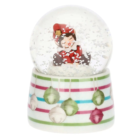 Boule de neige con elfo Birbo, piccola Thun
