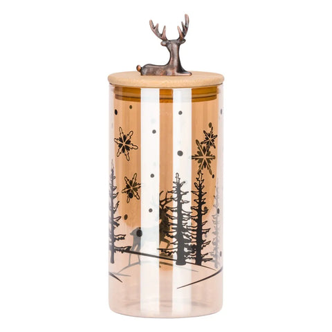 Barattolo con tappo in bamboo Bosco d'Inverno, piccolo Thun