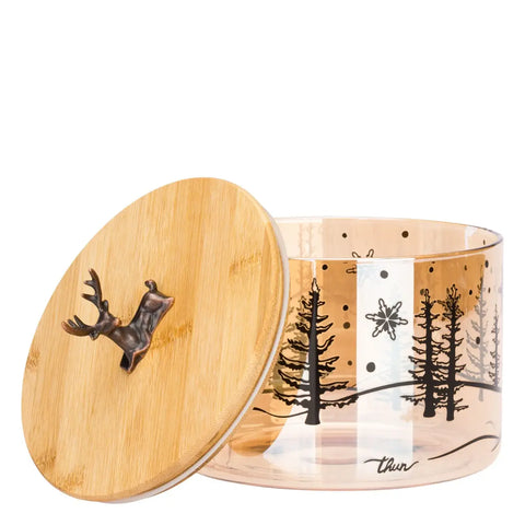 Barattolo con tappo in bamboo Bosco d'Inverno, medio Thun