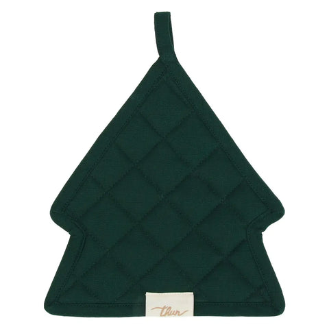 Set cestino portapane, 2 presine e canovaccio Artemis, verde Thun