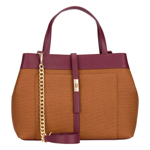 Borsa a spalla con tasca e catena Thun
