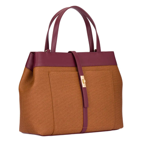 Borsa a spalla con tasca e catena Thun