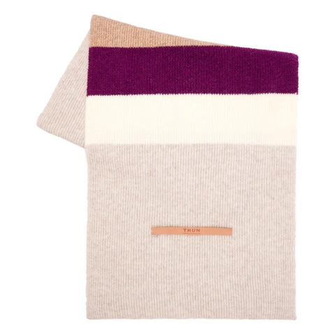 Sciarpa tricot misto lana color block Thun