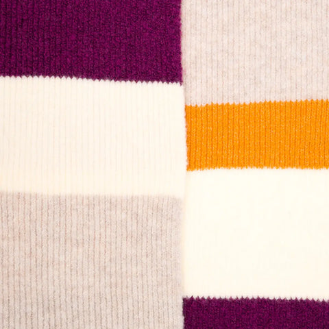 Sciarpa tricot misto lana color block Thun