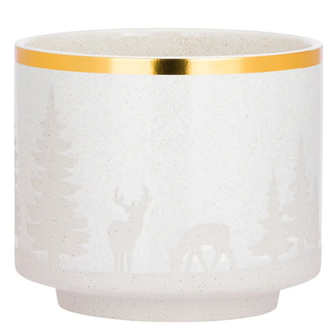 Coprivaso in stoneware Bosco d'Inverno, medio Thun