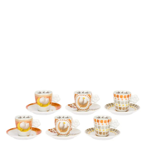 Set 6 Tazzine Espresso con piattino, Tulipani Thun